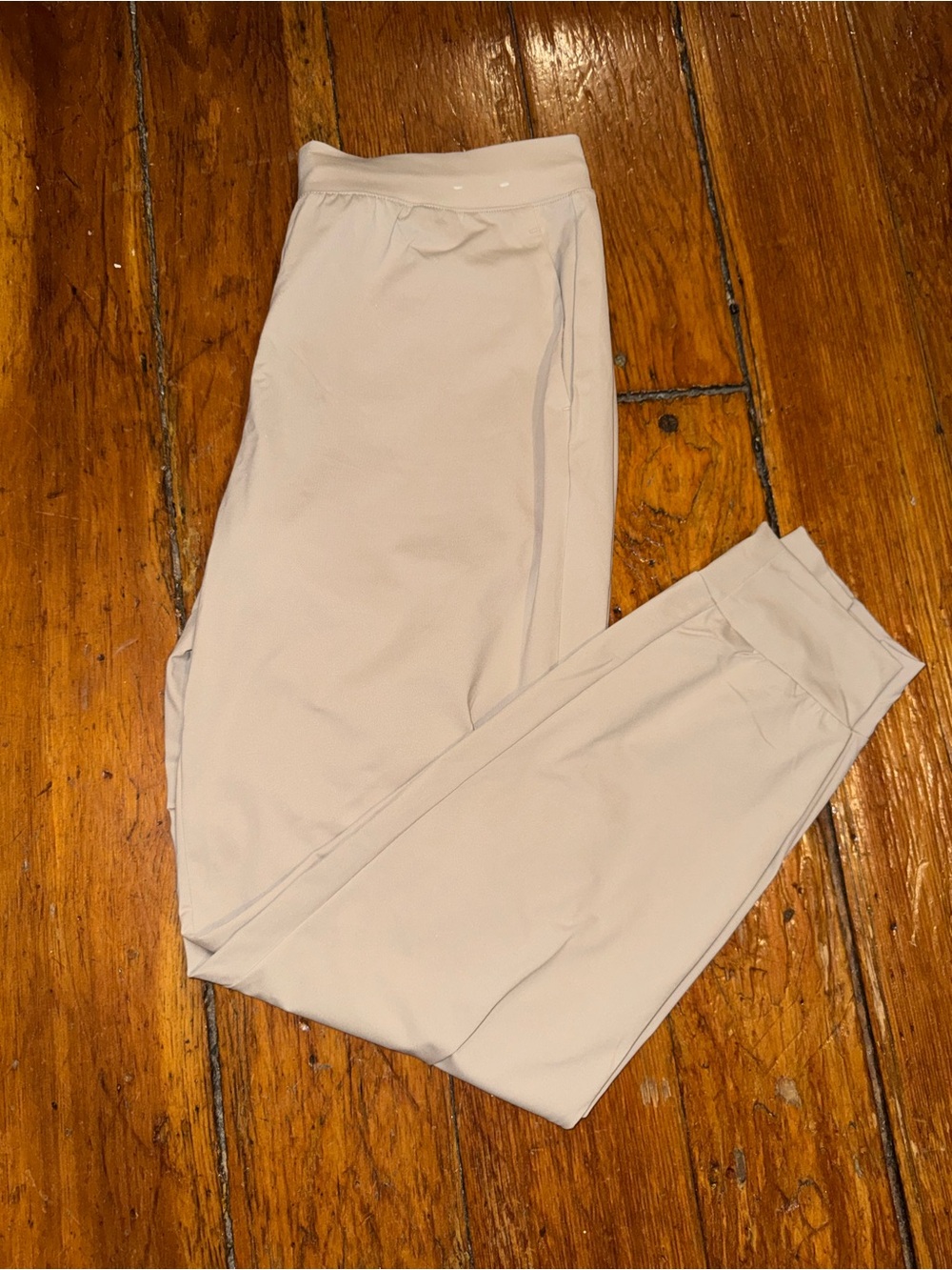 Uniqlo AIRism Women’s Medium Beige Ankle Jogger Pants Stretch Lightweight